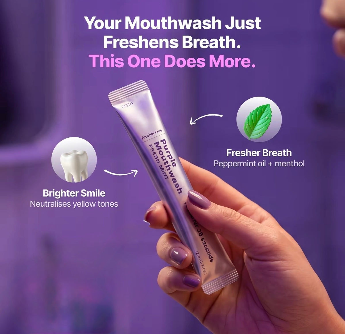 Clover Instant Teeth Whitening Mouthwash