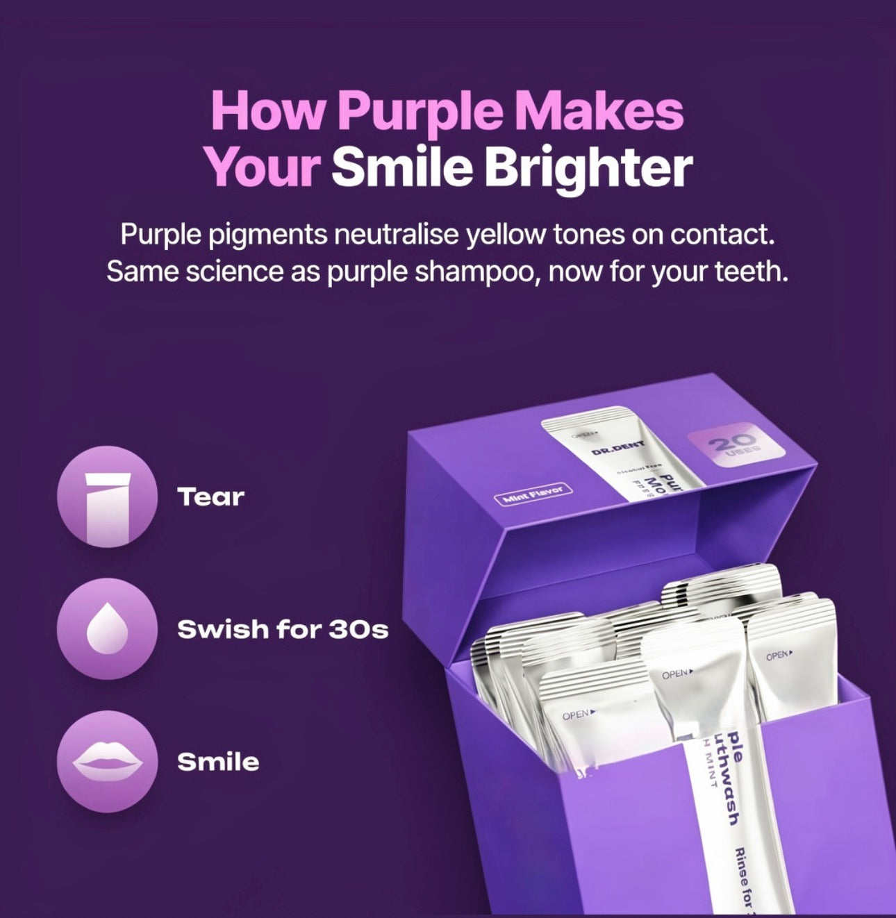 Clover Instant Teeth Whitening Mouthwash